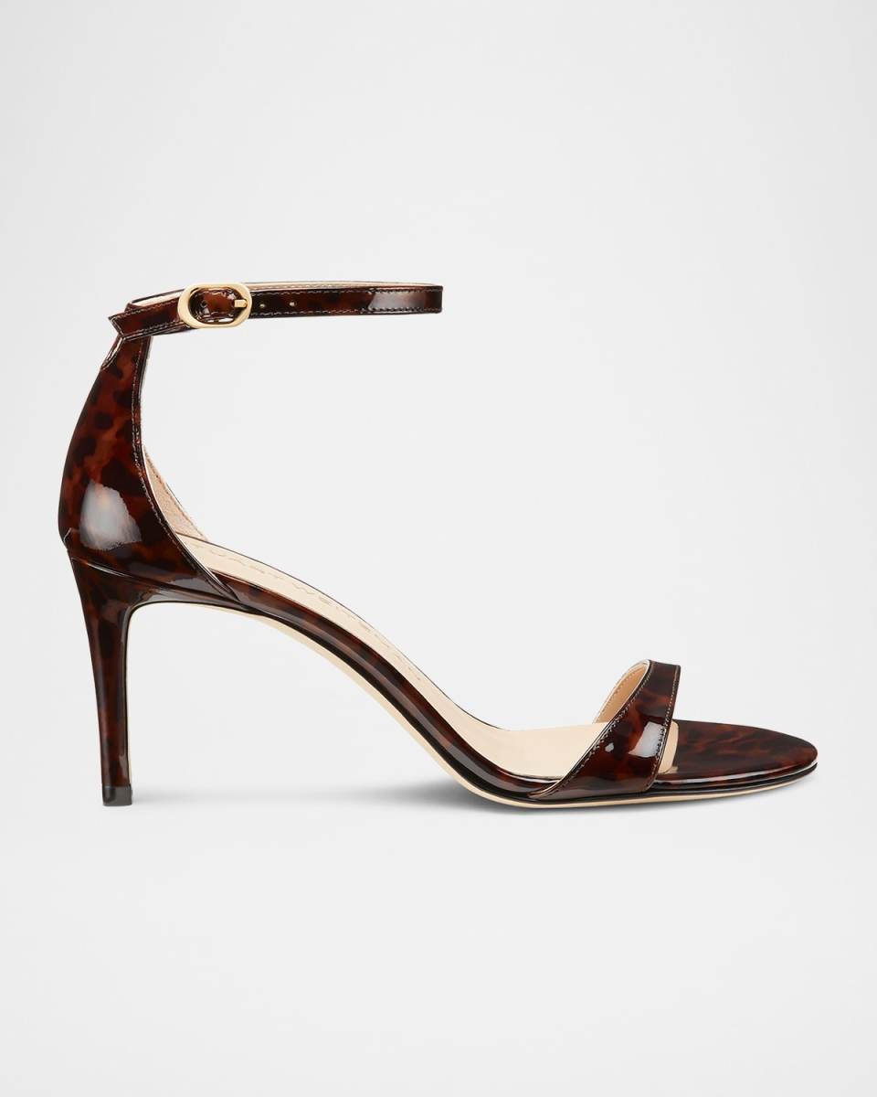 Nudist Tortoiseshell Ankle-Strap Sandals